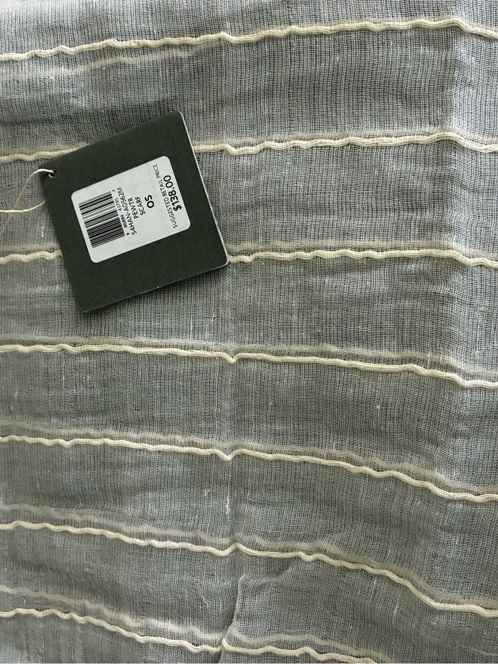 Lightweight striped scarf made in Ethiopia.